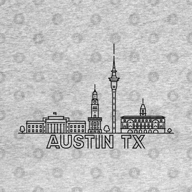 Austin TX city by SerenityByAlex